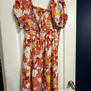 Floral long Dress